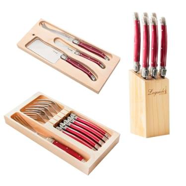 Imagem de Conjunto De Talheres Luxo Laguiole 15 Peças Aço Inox Elegância E Durabilidade