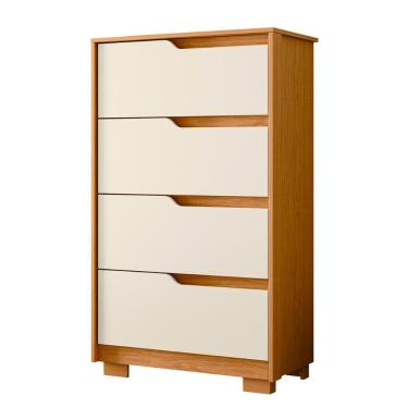 Imagem de Cômoda Quarto Sole com 4 Gavetas e Pés 