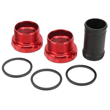 Imagem de Suporte inferior de bicicleta 68-73mm Reduce a estabilidade de ruído resina arruela resistente Acessórios de bicicleta de alta precisão (Vermelho)