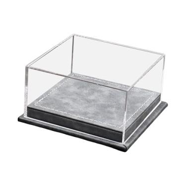 Imagem de YIJU Expositor para Carrinhos de Brinquedo Escala 1:64, Proteção Contra Poeira, Dimensões 5x4,8x2,6 Polegadas, Cinza