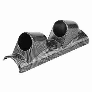 Imagem de QANYEGN Mount Mount POD, Montador de medidor de pilar de medidor de corrida para serviço pesado, POD, suporte para bitola para automóvel, caminhão, barco, motocicleta (Orifício duplo)