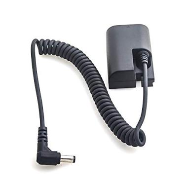 Imagem de FocusFoto Bateria Dummy LP-E6 totalmente decodificada DR-E6 DC Acoplador Bateria externa com cabo enrolado adaptador de alimentação para Canon EOS 5DS R, 5D Mark IV IIII II, 6D, 7D Mark II, R5, R6