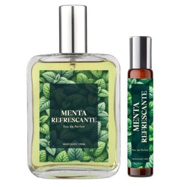 Imagem de Perfume Menta Refrescante Homem 100Ml + Spray 10Ml Natural - Essência 
