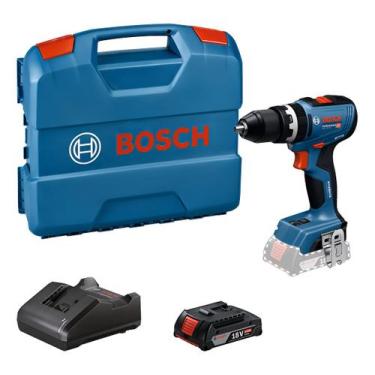 Imagem de Parafusadeira Furadeira Impacto Gsb 18v-65 18v Bosch Azul