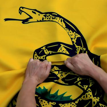 Imagem de Bandeira Anley Dupla Face Anti-Riscos de 3 Camadas "Não Pise em Mim" 90x150 cm - Cor Viva, Cabeçalho de Lona e Resistente a Rugas - As Bandeiras Mais Fortes e Duráveis 90x150 cm