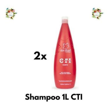 Imagem de Kit 2 Shampoos 1000ml Pré E Pós-química Linha Cti Clorofitum