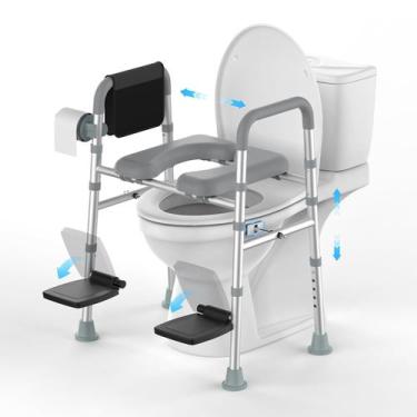 Imagem de Elevadores de assento de vaso sanitário Katgogoo ajustáveis para servi