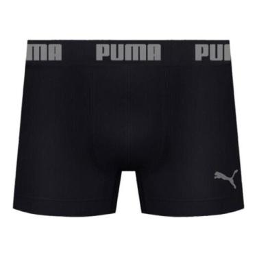 Imagem de Cueca Puma Boxer Microfibra Sem Costura Adulto Cós 40MM, Preto, M