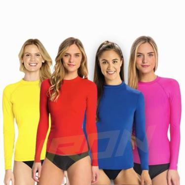 Imagem de Camiseta Térmica Manga Longa Proteção Solar UV Feminina 253 - IRON, Ve