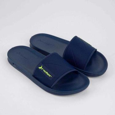 Imagem de Chinelo Slide Casual Masculino Rider Street Ref: 11578, Az, Az, Verde,