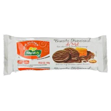 Imagem de Biscoito de Mel coberto com Chocolate Sem Glúten NaturalLife140g *PROM