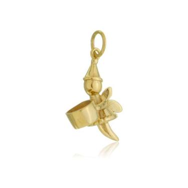 Imagem de Pingente Fadinha Para Colar O Dentinho Ouro Amarelo 18kl - Juniorjoias