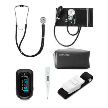 Imagem de Kit Enfermagem Acadêmico Com Estojo Completo Preto HC377 - PAMED - BIC