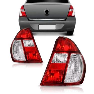 Imagem de Lanterna Traseira Clio 2003 2004 A 2008 Sedan Cristal - TYC, Esquerdo