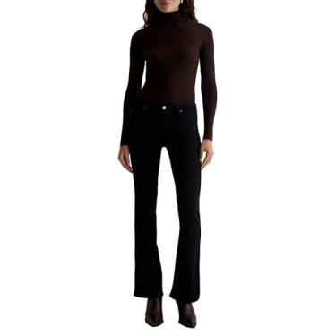 Imagem de AG Jeans Bota feminina Angel de cintura baixa, Super preto, 60