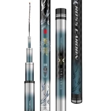 Imagem de Vara de Pesca de Viagem Grande vara de pesca carpa prateada, mão leve, plataforma esturjão verde gigante(6.3M)