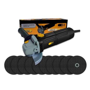 Imagem de Esmerilhadeira Lixadeira Profissional 710W Com 10 Discos Corte - Oz