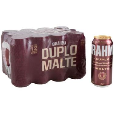 Imagem de Cerveja Brahma Duplo Malte 473ml 12 Unidades