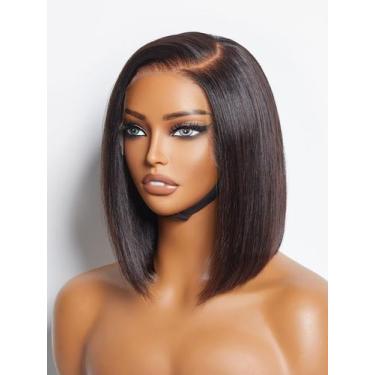 Imagem de Peruca LUVME HAIR sem cola, renda frontal, 25 cm, 100% cabelo humano