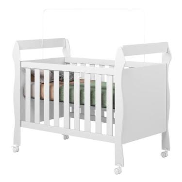 Imagem de Berço Mini Cama 3 em 1 Soninho 100 Mdf Tigus Baby, Branco