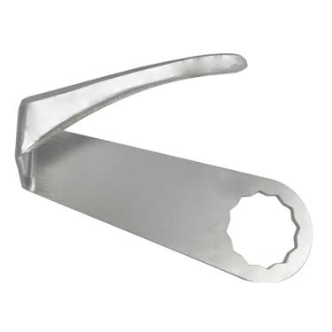 Imagem de Lâmina de faca pneumática a frio de 60 mm, chanfrada à esquerda, lâmina dobrada, removedor de para-brisa pneumático, lâmina de corte para cola de vidro automotiva, cortador de janela, corte de vidro