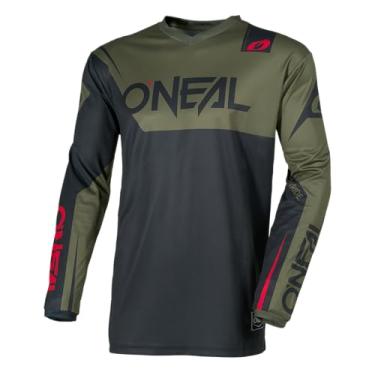 Imagem de O'NEAL Element Jersey Roupa de corrida masculina preta/verde-oliva pequena