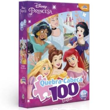 Imagem de Quebra Cabeça 100 Peças Disney Princesas Toyster 8007