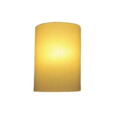 Imagem de Arandela Meia Cana Retro Vivare Md-2003 Cúpula Em Tecido 25-18x10cm - Bivolt Algodão-crú 127-220v