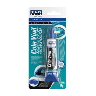 Imagem de Cola Vinil Tekbond 17g Para Reparo de Bóias Piscinas Lonas