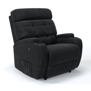 Imagem de Poltrona Do Papai Reclinável Elétrica Com Massagem Em Tecido Suede