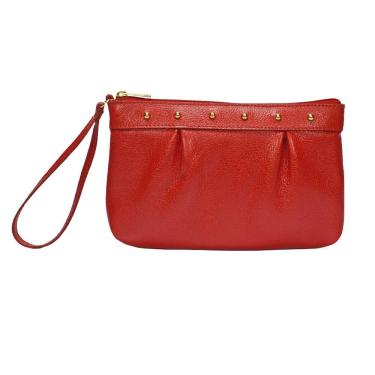 Imagem de Bolsa Clutch Festa Casamento Carteira de Mão Porta Celular em Couro