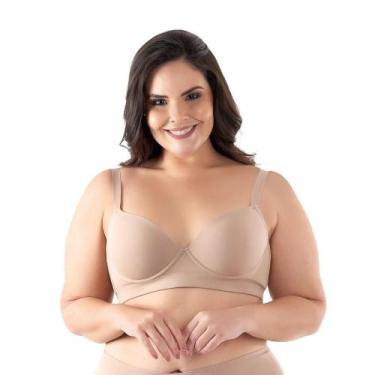 Imagem de Sutiã Sustentação Microfibra Liebe 703001 Com Bojo, Nude, 48