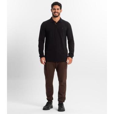 Imagem de Calça Masculina Em Moletinho Diametro Marrom, G, Marrom