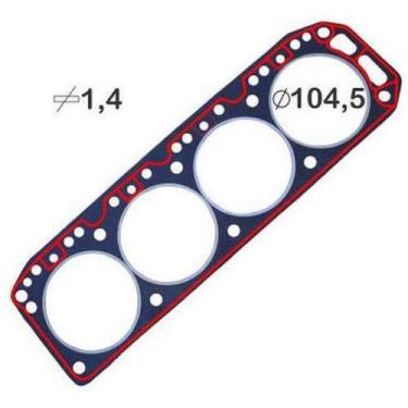Imagem de Junta do cabeçote Chevrolet C-10 1979 a 1989 BASTOS 121505PK