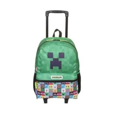 Imagem de Mochila de Rodas Escolar Minecraft Infantil Colorida 066051-Unissex