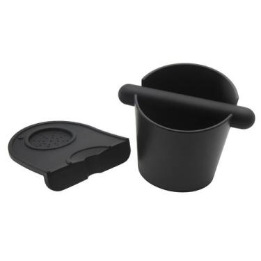 Imagem de Conjunto Espresso Knock Box IAOSEN de 5 polegadas com tapete tamper pr