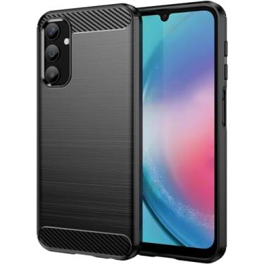 Imagem de Capa Para Samsung Galaxy A25 5G (Tela 6.5) Carbon Fiber Leve Fina Maleável (Preto)