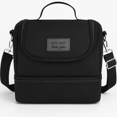 Imagem de Bolsa Térmica | Lancheira para Marmita - Dois Compartimentos e Isolamento Eficiente (Preto)