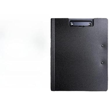 Imagem de pasta colorida prancheta com capa A4,material de escritorio(preto5421A)