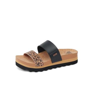 Imagem de REEF Sandália feminina Cushion Vista Hi, Leopardo duplo, 42