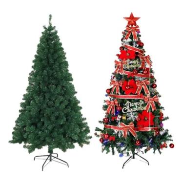 Imagem de Árvore de Natal Pinheiro Luxo 1,80m 850 Galhos Tradicional Verde Base de Ferro