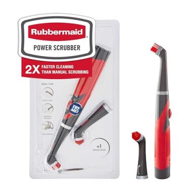 Imagem de Rubbermaid Reveal Esfregão elétrico com cabeça multiuso e argamassa, escova elétrica sem fio, alimentada por bateria, resistente à água, para casa/cozinha/banheiro/argamassa/azulejo/chuveiro/banheira