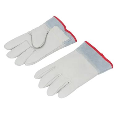 Imagem de Hyuduo Luvas Anticongelantes Espessas, -436 ℉ Luvas Resistentes a Baixas Temperaturas para Manuseio de Nitrogênio Líquido, de Couro PU à Prova de Frio Com Proteção de Pulso para Uso Industrial e