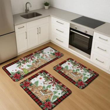 Imagem de Passadeira de Natal Avulsa 1,20x0,45  Antiderrapante com Estampa Natal