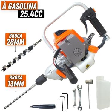 Imagem de Furadeira à Gasolina Vulcan Vf500 2t 1hp 25,4cc C/ Reversão