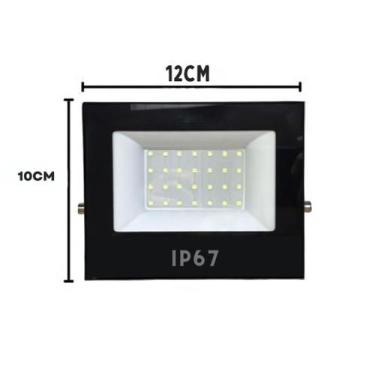 Imagem de KitS Mini LED Refletor 100W 200W Branco Frio 6500K Smd IP65 Slim Holof