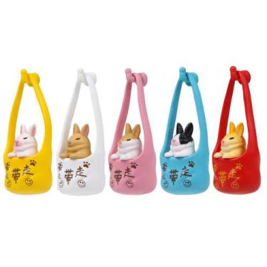 Imagem de Conjunto de ímãs de geladeira Cute Rabbit 3D PVC Refrigerador de PVC 5