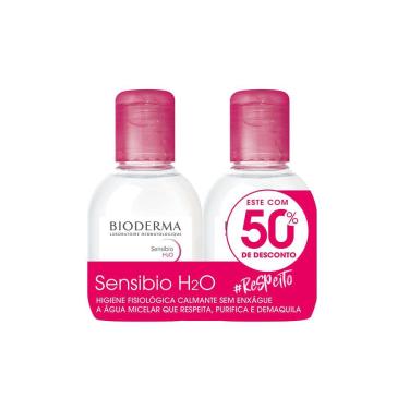 Imagem de Kit Sensibio H2O Bioderma Água Micelar 100ml e Ganhe 50% de Desconto na Segunda Unidade de 100ml