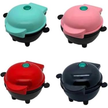 Imagem de Mini Máquina de Assar Bolos e Cozinhar – Portátil, Prática e Rápida, 110V – Preparo Fácil de Lanches – Cor Sortida