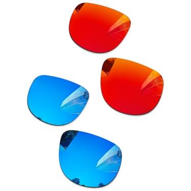 Imagem de Combine8 Lentes de reposição para óculos de sol RayBan RB4147 60 mm, Vermelho fogo + azul gelo, 60 Millimeters